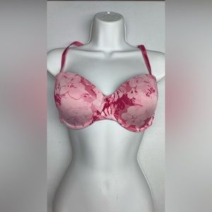 Miiya PNK/CREM Lightly Lined Underwire, 34D. *P1068